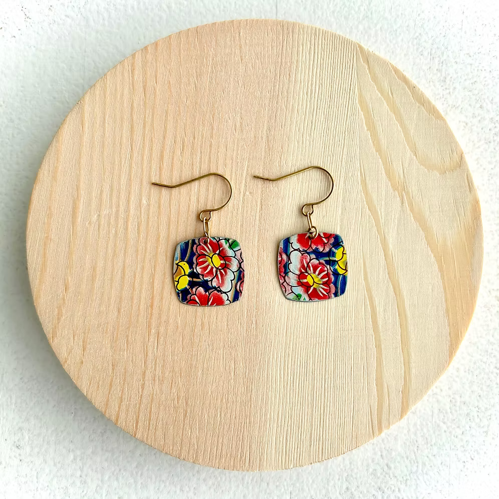 Vintage Floral Earrings